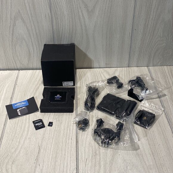 Leeds 7140-76BK HD 1080P Action Camera & Accessories NOB W Micro SD 8gb